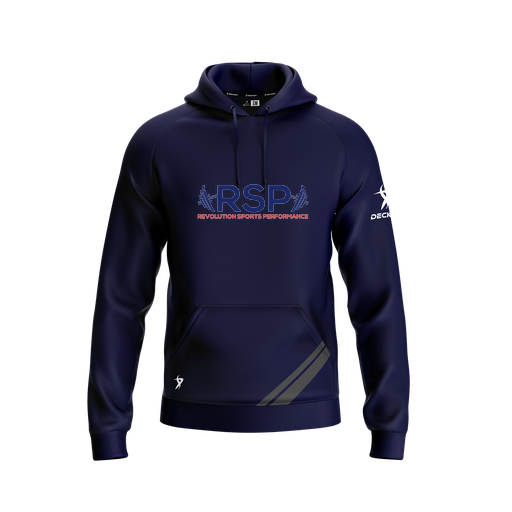 [FOLHSMNV-YXS-LOGO1] Decker Summit Hoodie (Youth XS, Navy, Logo 1)