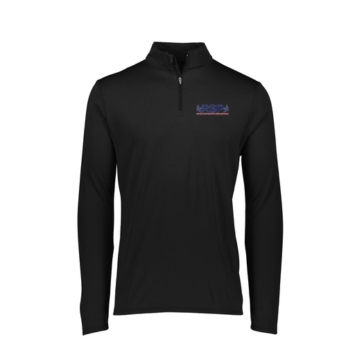 [FTLQFLBK-FAXS-LOGO1] Decker Women's Flex-Lite 1/4 Zip Shirt (Female Adult XS, Black, Logo 1)