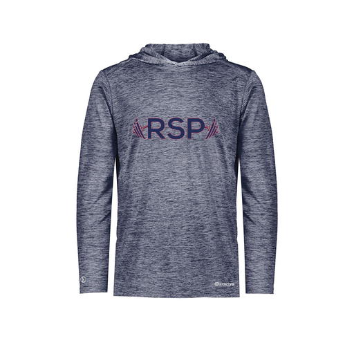 [FOLHCGNV-AS-LOGO3] Decker Men's Charge Hoodie (Adult S, Navy, Logo 3)