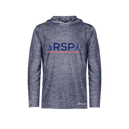 [FOLHCGNV-YS-LOGO1] Decker Youth Charge Hoodie (Youth S, Navy, Logo 1)